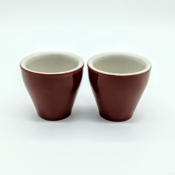 Nuova Point Marrone Brown Italian Espresso Cups (2) - Picture 4 of 8